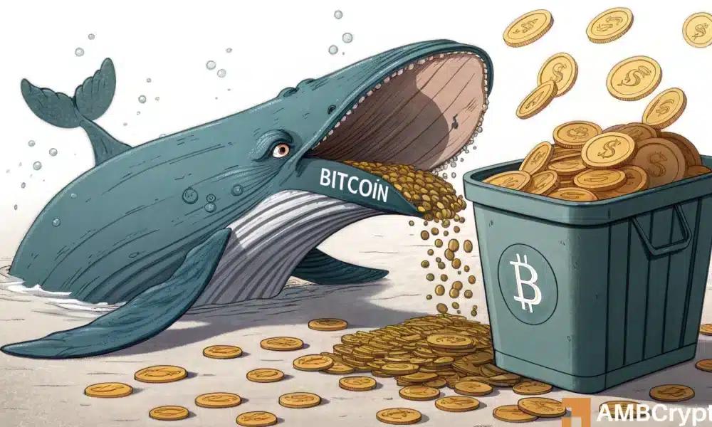 比特币巨鲸一个月内抛售 112,000 BTC：9 月将看跌？