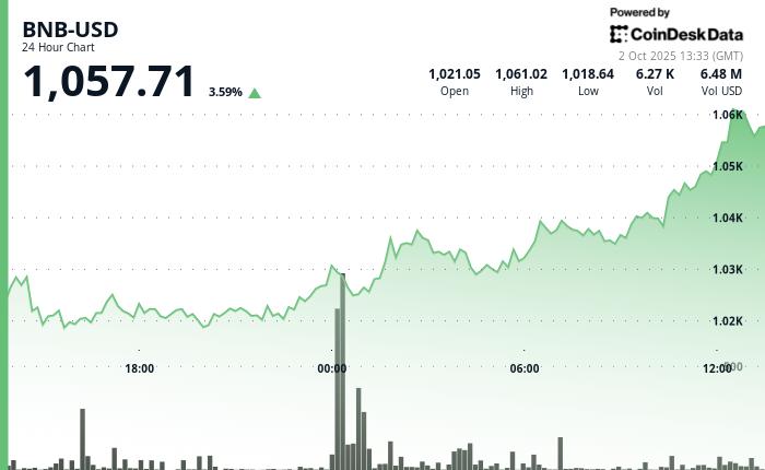 美联储降息预期推动 BNB 突破关键阻力位，BNB 上涨 3.5%