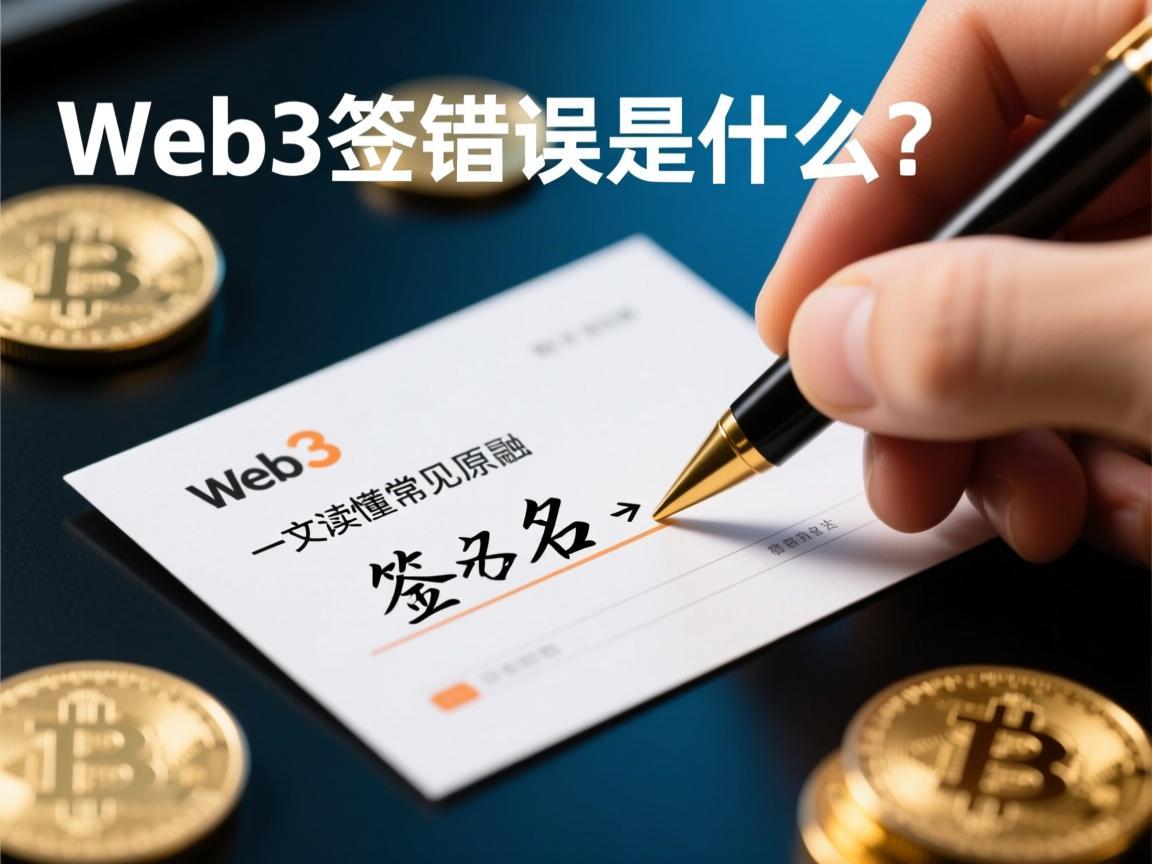 Web3签名错误是什么意思？一文读懂常见原因与解决方法