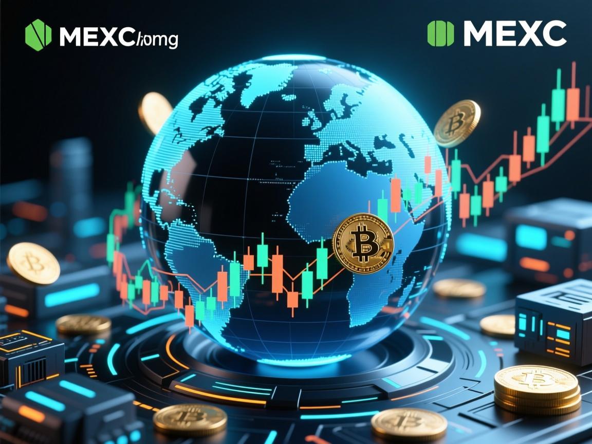 MEXC交易所图片，视觉化呈现全球数字资产交易生态