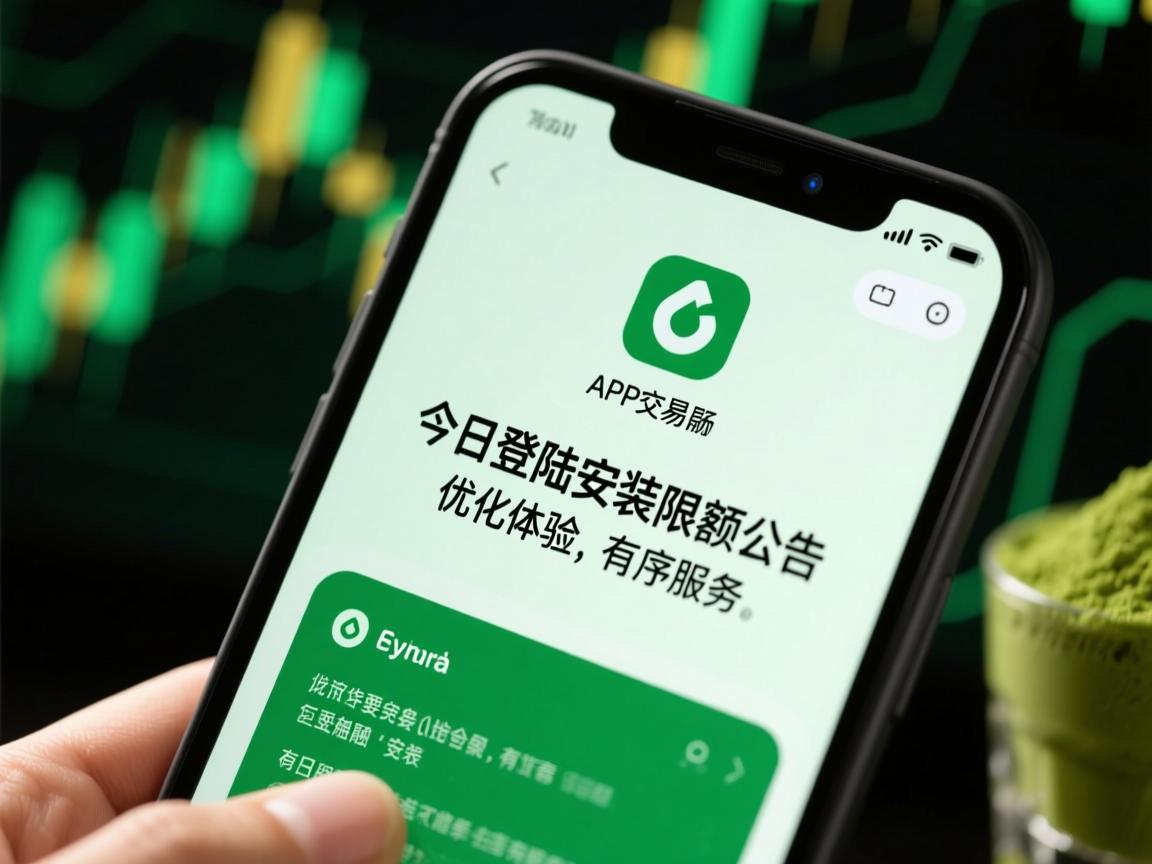 抹茶APP交易所今日登陆安装限额公告，优化体验，有序服务