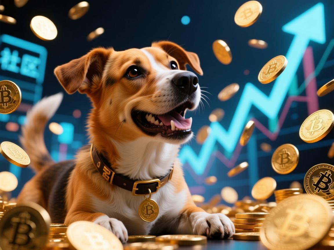 狗狗币的涨幅，一场由社区、流量与偶然性共舞的狂欢