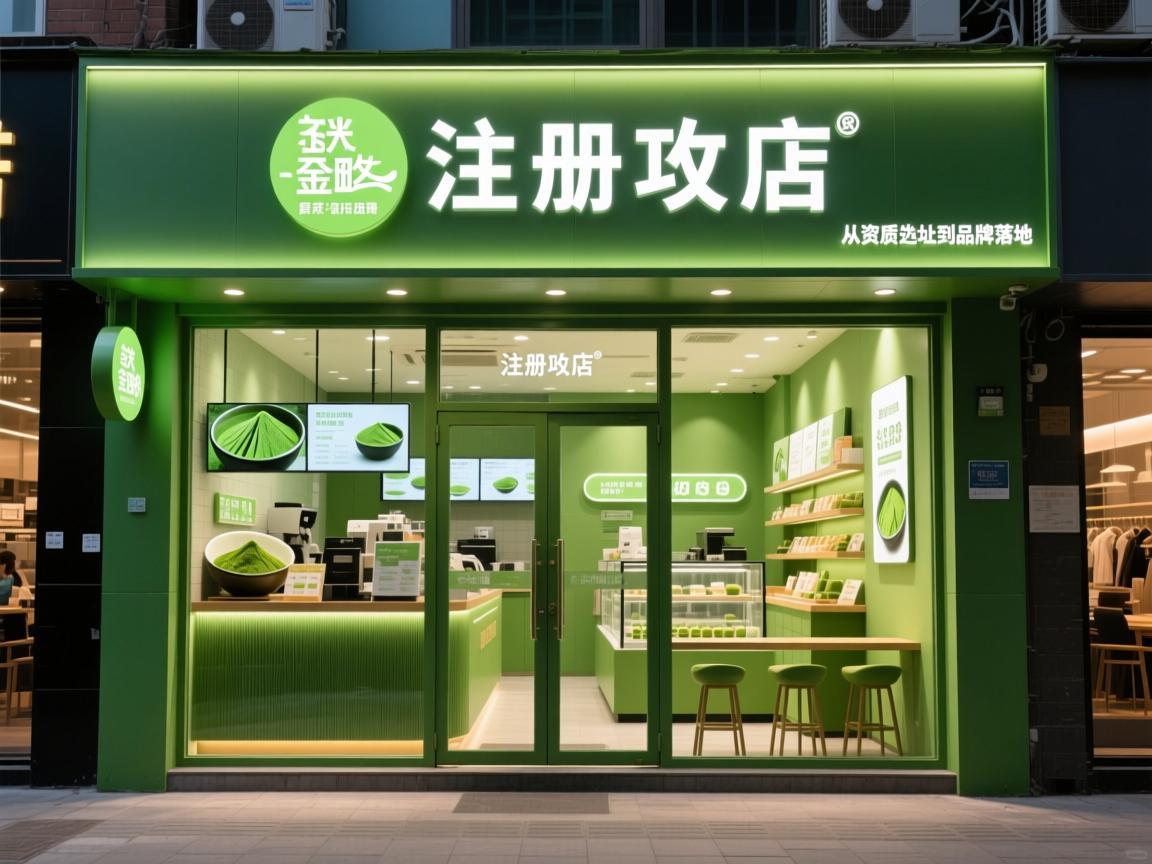 抹茶店铺注册全攻略，从资质选址到品牌落地