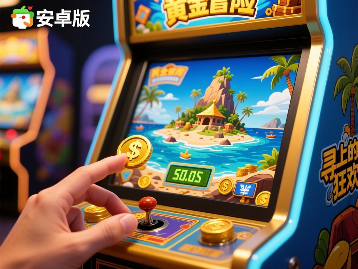 黄金岛冒险推币机安卓版，指尖上的寻宝狂欢