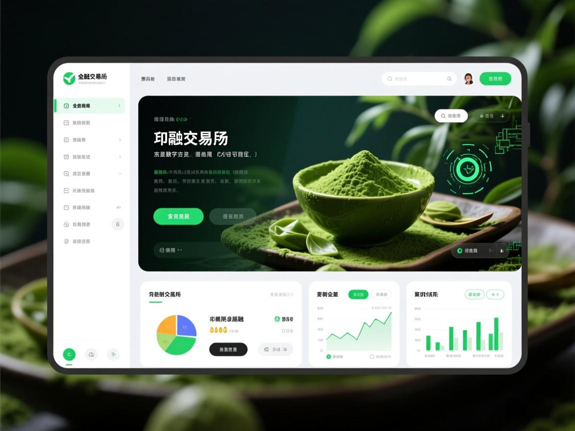抹茶交易所界面，金融科技与东方美学的数字交汇