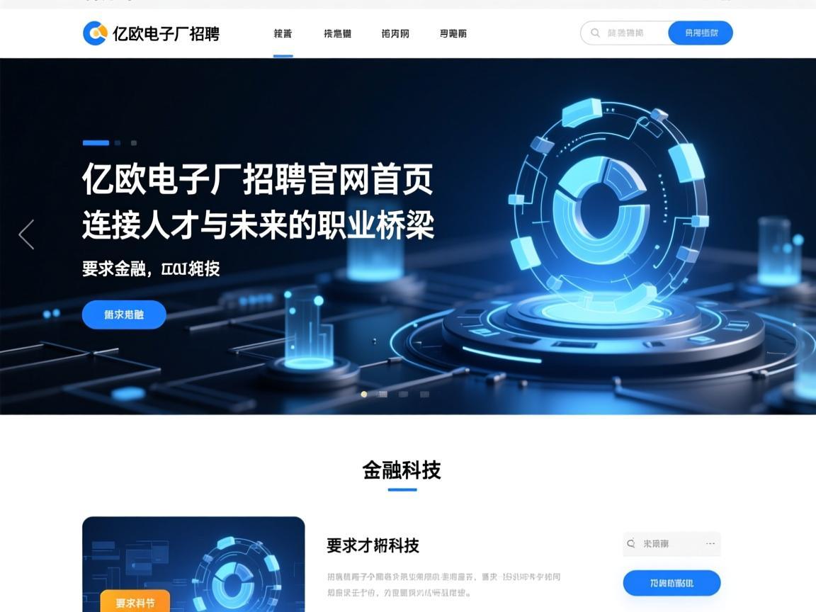 亿欧电子厂招聘官网首页，连接人才与未来的职业桥梁