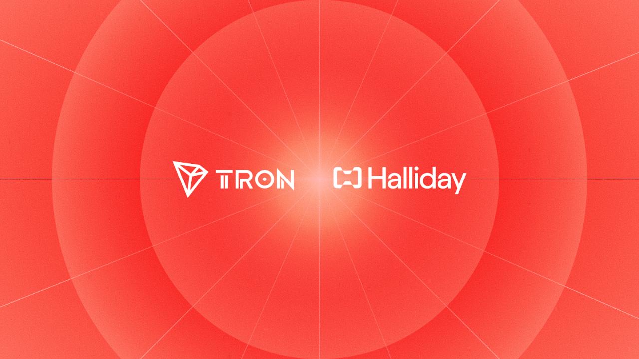 Halliday整合了TRON网络，实现了整个生态系统的无缝接入支付。