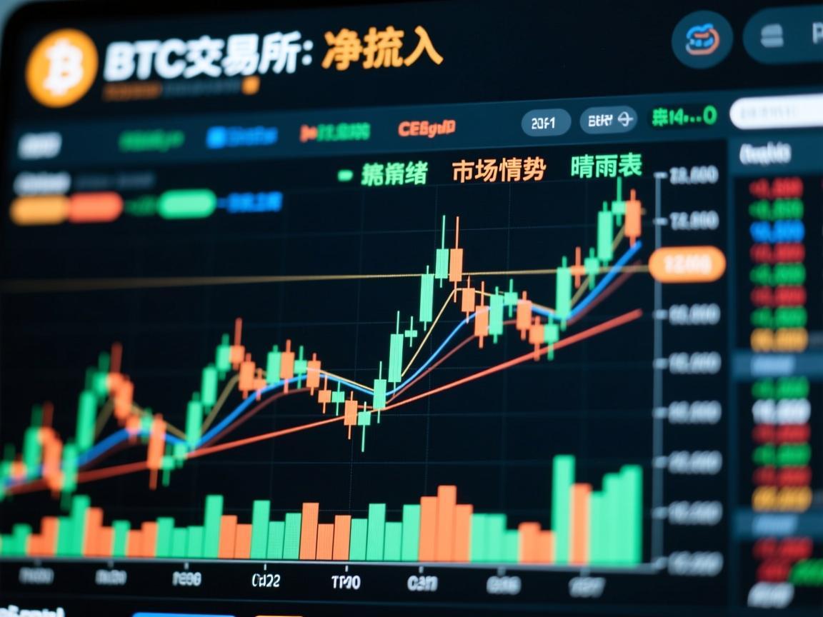 BTC交易所净流入，市场情绪与价格走势的晴雨表