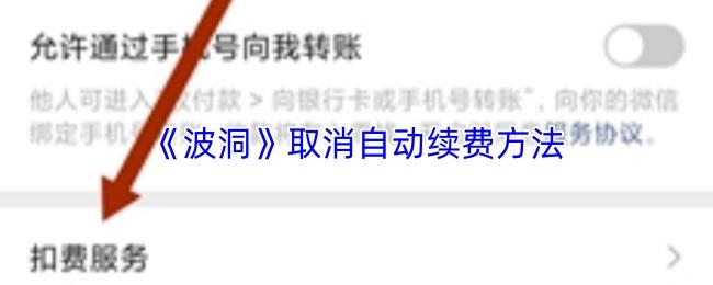 波洞 取消自动续费方法