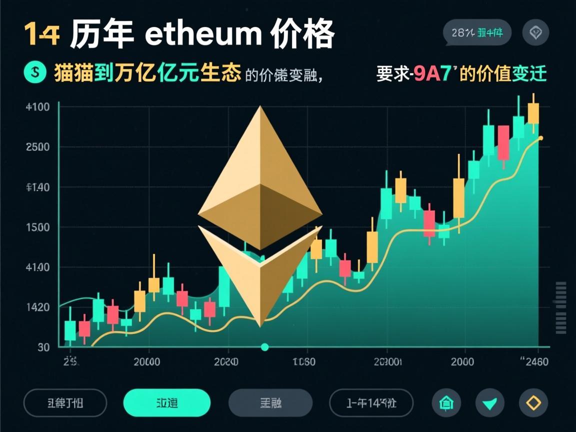 历年以太坊价格，从以太猫到万亿美元生态的价值变迁