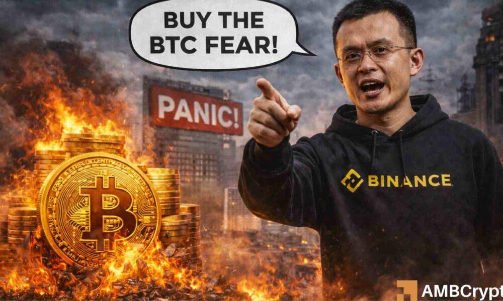 “极度恐慌”重返比特币市场——币安创始人赵长鹏(CZ)看到的不是警告，而是奖励。