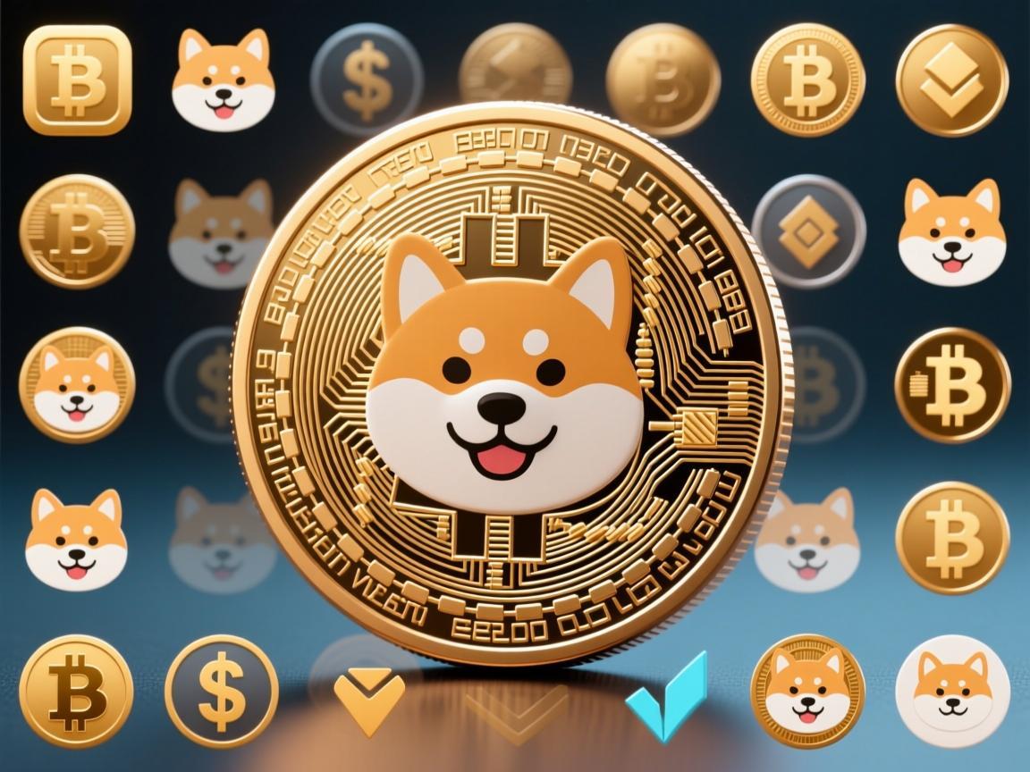 狗狗币图标原图大全图片，从柴犬符号到加密文化图腾