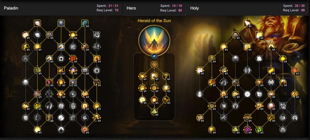魔兽世界12.0前夕奶骑天赋加点一览