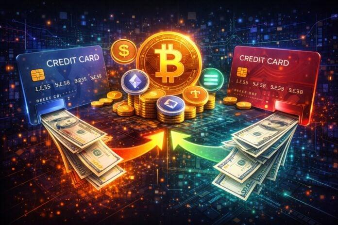 如何出售加密货币并通过信用卡获取法币