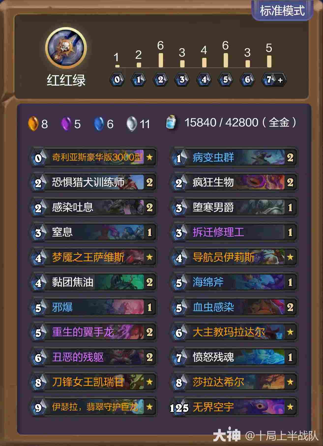 炉石传说永恒回响红红绿节奏K卡组推荐