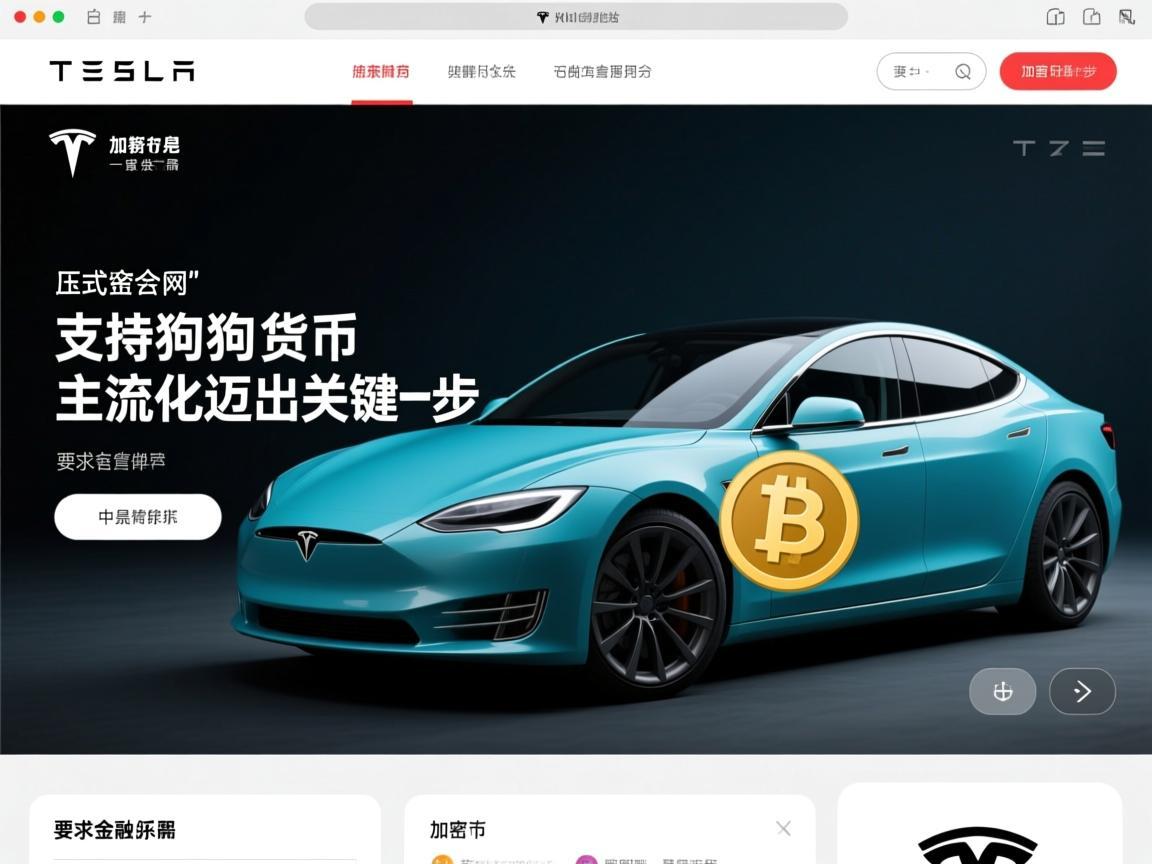 特斯拉官网正式支持狗狗币支付，加密货币主流化迈出关键一步