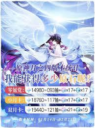 原神月之四能拿到多少原石