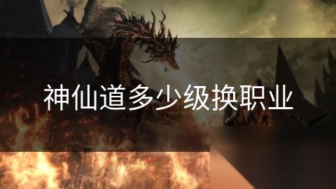 神仙道多少级换职业