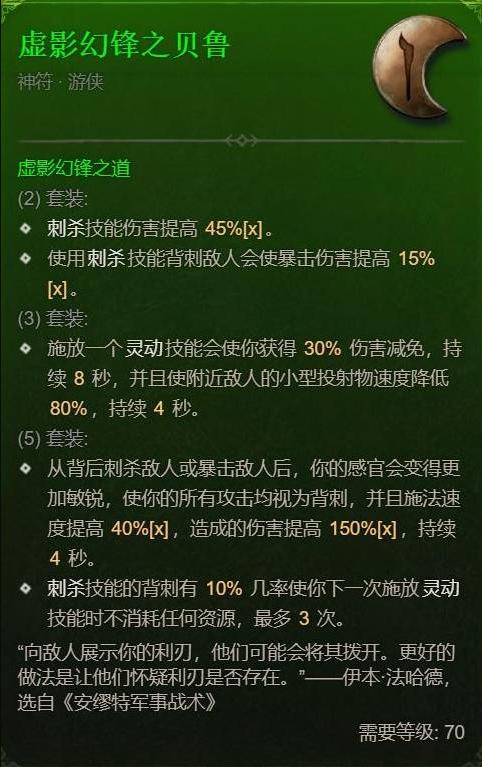 暗黑4S13游侠哪套套装最强