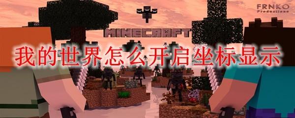 我的世界怎么开启坐标显示