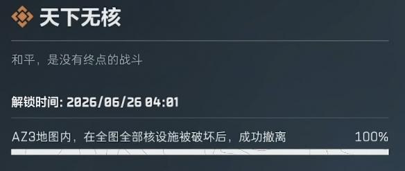 三角洲行动天下无核成就攻略